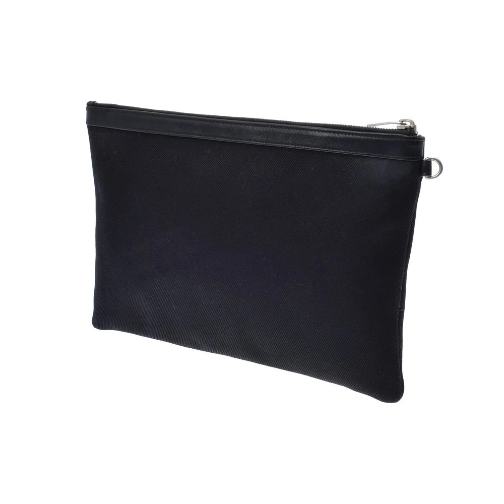Saint Laurent Black Bag Canvas Gauche Clutch Rive
